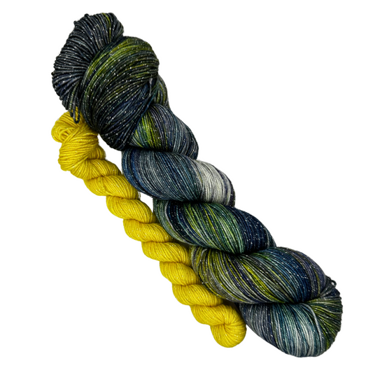 Summer Storm - Full & Sidekick Mini Skein Set - Snazzy 'n Groovin' Fingering