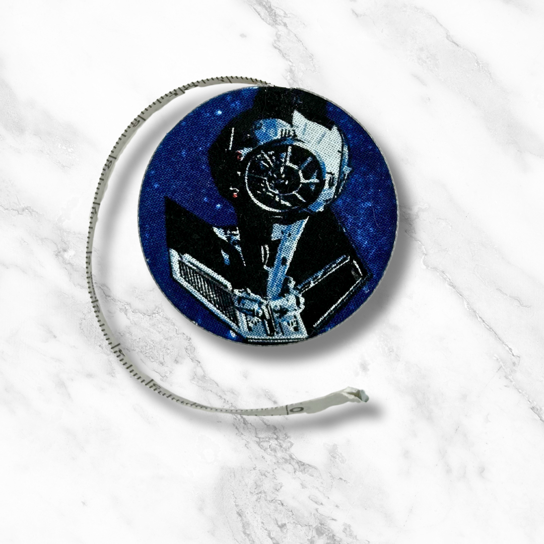 Galaxy Far, Far Away - Star Wars -  Fabric-Covered Retractable Tape Measure - hand-decorated, portable!