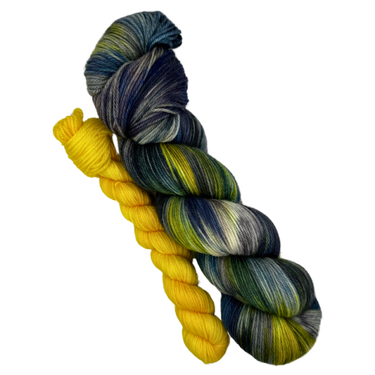 Summer Storm - Full & Sidekick Mini Skein Set - Sturdy 'n Groovin' Sock